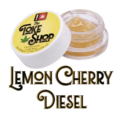 THE TOKE SHOP | CURED RESIN | LEMON CHERRY DIESEL | SATIVA | 2 GRAMS