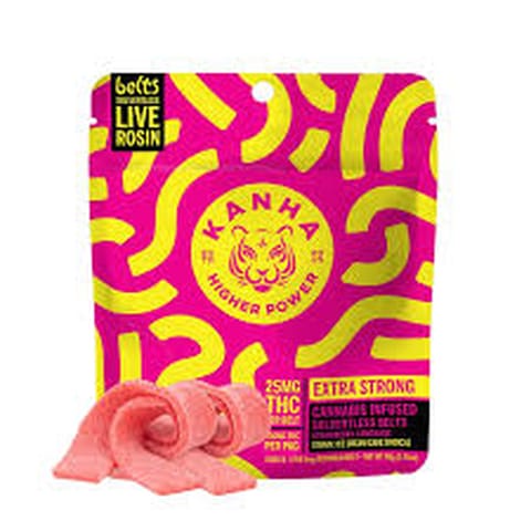 Kanha | Strawberry Lemonade | Belts | Indica | 100mg | 4pk