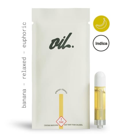 Banana Kush 1G Distillate Cartridge