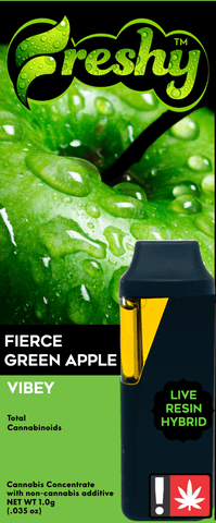 Freshy | Fierce Green Apple | 1G | Flavored Live Resin | Disposable