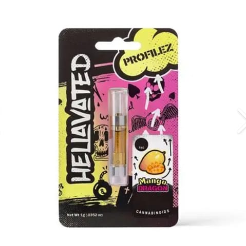 Hellavated | Vape Cart. | - Mango Dragon | 1g 510