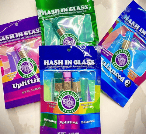 Uplifting 0.5g Hash in a Glass | Brother Nature Brands