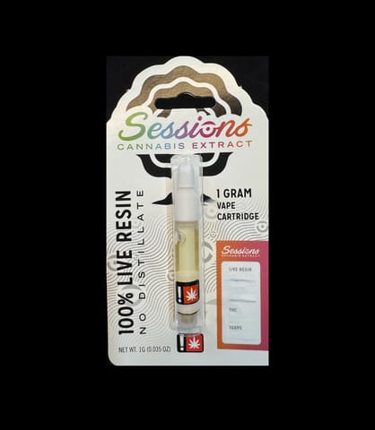 Purple Hindu Kush 1G Live Resin Cartridge (Sessions)