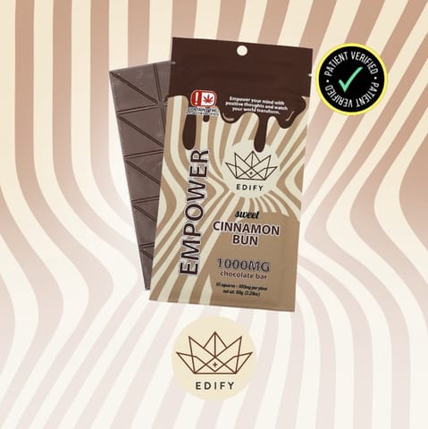 Edify | Cinnamon Roll Chocolate Bar | 1000mg