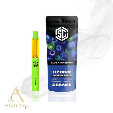 Society C 2G Liquid Diamond Disposable - Blue Raspberry