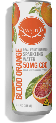 Blood Orange CBD (50mg) Sparkling Water by WYLD CBD