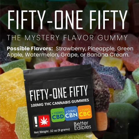 Fifty One Fifty Quad THC:CBD:CBN:CBC (Better Edibles)