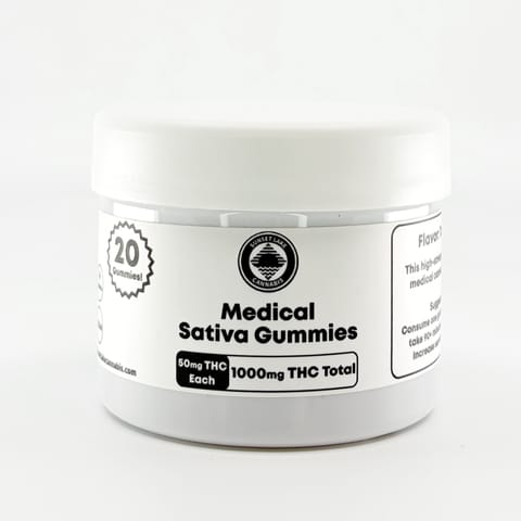 MEDICAL Sativa Gummies, 1000mg.