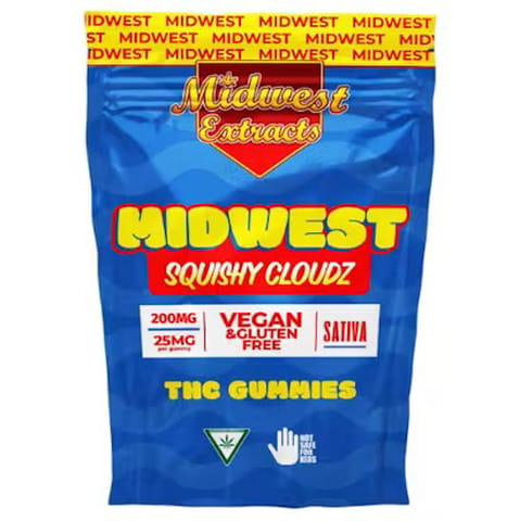 Squishy Cloudz 200mg Gummies (Sativa)