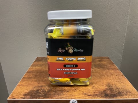 Lazy Monkey Mimosa Indica 4 Pack Gummies
