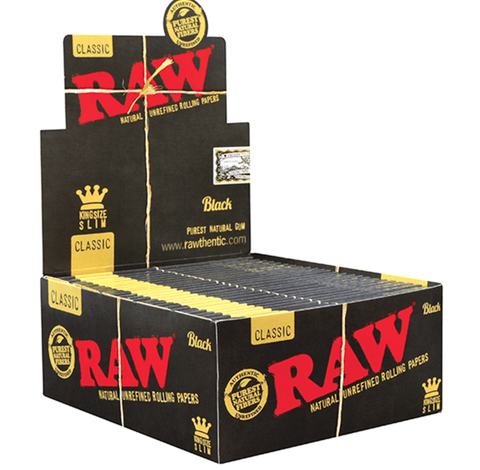 RAW Classic Black Rolling Papers - King Size Slim