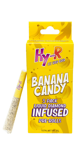 Banana Candy | 5x.6g Infused Pre-Roll | Hy-R