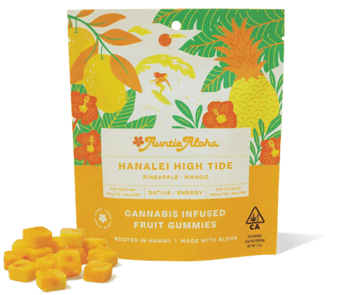 Auntie Aloha | Hanalei High Tide (S) | 3.5g THC x 20 Gummies