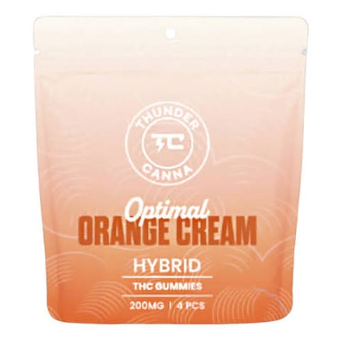 Orange Cream 200mg Gummies | Thunder Canna