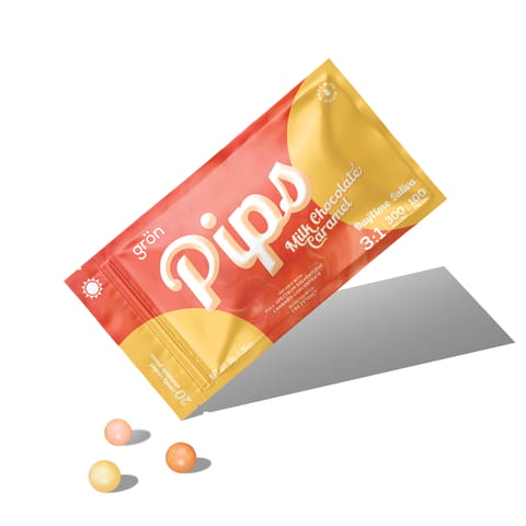 Gron Pips | 3:1 CBD Daytime Sativa Milk Chocolate Caramel 100mg