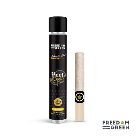 Freedom Green Hand Roll Preroll Boofscotti Hybrid 1.5g