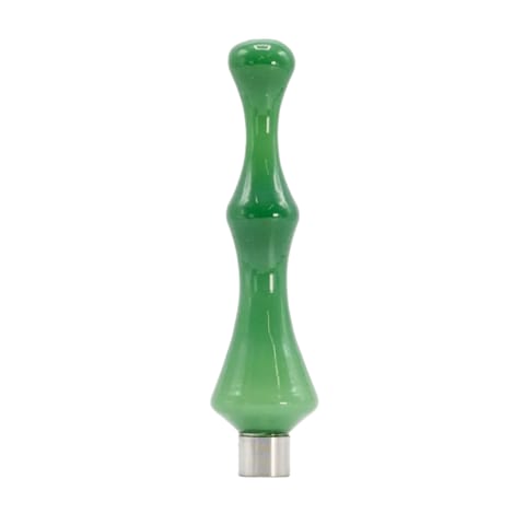 6" Wave Glass Nectar Collector - Jade Green