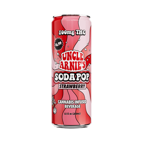 KB - UNCLE ARNIES - THC SOFT DRINK - STRAWBERRY SODA - 100MG