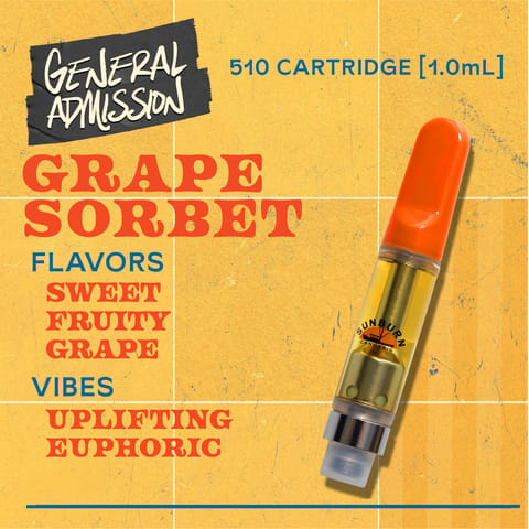 Grape Sorbet - 1g Distillate Vape Carts