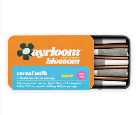 Ayrloom | Cereal Milk | Infused Preroll 5pk | 3g