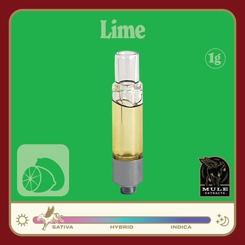 Lime 1G Live Resin Cartridge (Mule)