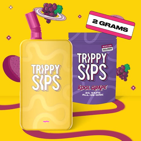 : Trippy Sips - 2.0G AIO - Kool Grape