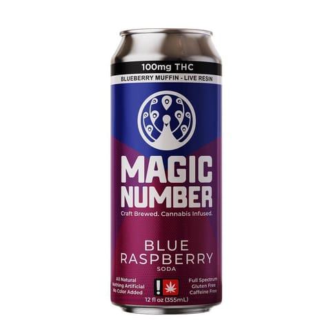 Blue Raspberry 100mg Soda (Magic Number)