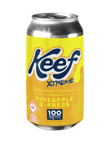 KEEF CLASSIC SODA | PINEAPPLE X-PRESS | HYBRID | 100MG TOTAL | 12 FL/OZ