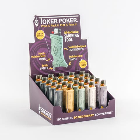 Toker Poker W/ Bottle Opener BIC Version | Assorted Colors