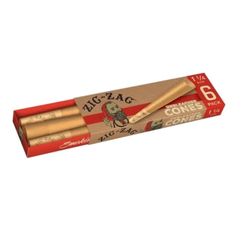 Zig-Zag Cones Unbleached 1 1/4" 6pk