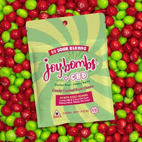 Sour Blends Fruit Chews 1:1 THC:CBD 100mg (Joybombs)