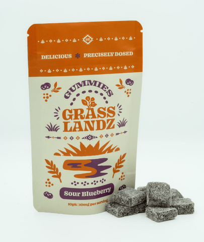 Sour Blueberry Gummies - 100mg THC
