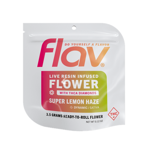 Flav - Super Lemon Haze - 3.5g Live Resin Infused Flower