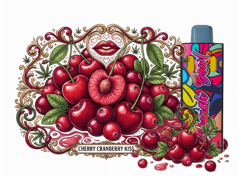 PUNCH BOWL | FLAVORED DUO-TANK CARTRIDGE | CHERRY CRANBERRY KISS | INDICA & SATIVA | 2 GRAMS | DISPOSABLE