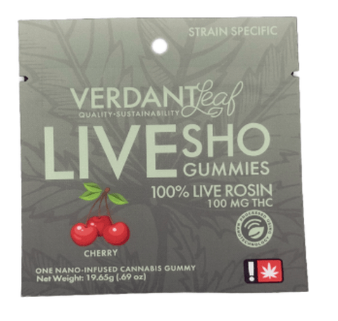 Cherry Live SHO Gummy 100mg (Verdant Leaf)