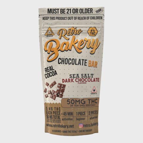Sea Salt Dark Chocolate | Anytime | THC Chocolate bar | hybrid