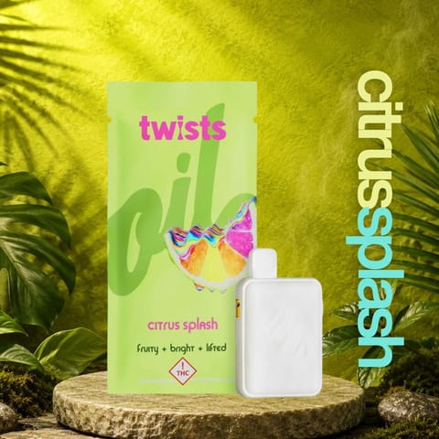 Citrus Splash 2g Oil Twists Distillate All-in-One Vape by Oil by Craft | Golden Rookie