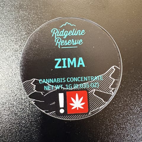 Zima 1g Live Rosin (Ridgeline Reserve)