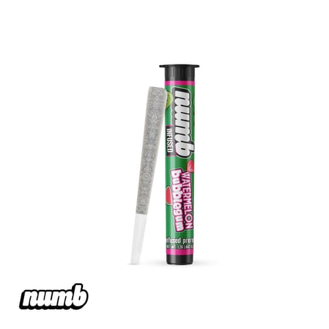 Watermelon Bubblegum | Numb | Infused Pre Roll | 1.2G
