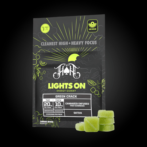Heavy Hitters | Lights On Energy Gummies 2:1 THC:THCV | 5pk | 100mg