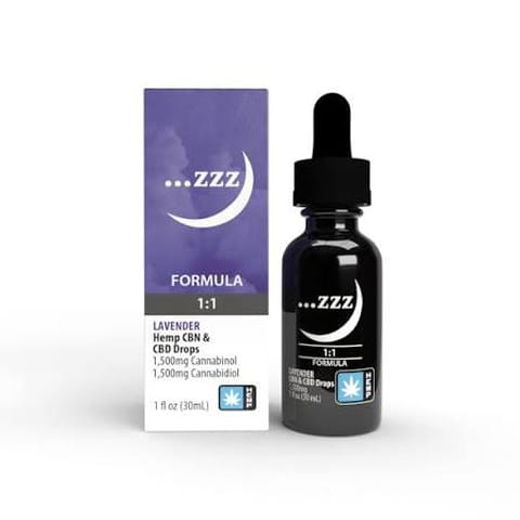 Zzz CBD:CBN 1500mg 30ml Lavender Tincture (Angel)