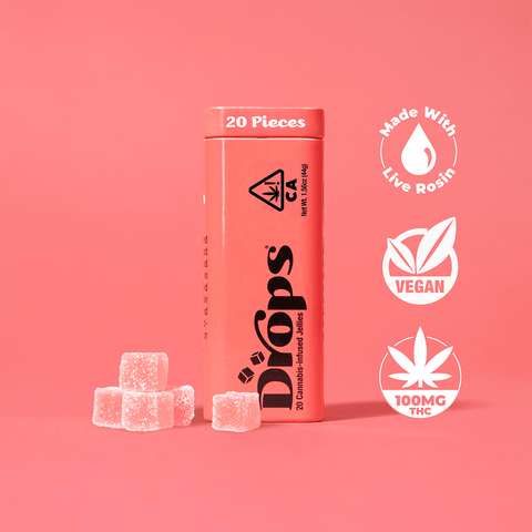 KB - DROPS - SOLVENTLESS GUMMY - CHILL WATERMELON SINGLE - 100MG