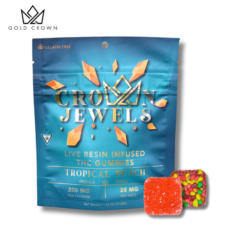 (REC) Crown Jewels 200mg Gummies - Tropical Punch (Chill)