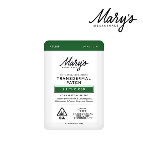 Mary's Transdermal Patch - THC:CBD:CBN - 30mg
