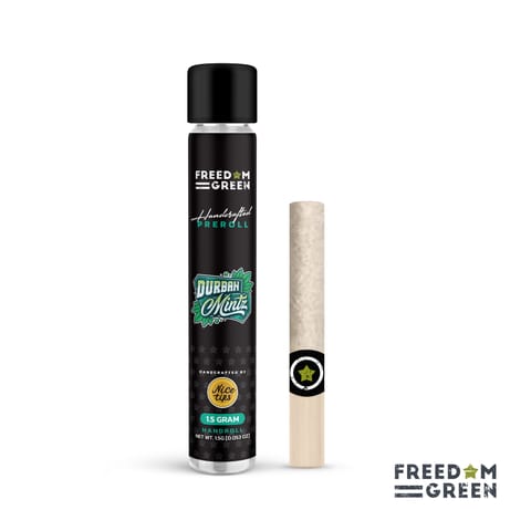 Freedom Green - Hand Rolls - Durban Mintz - 1.5g Pre Roll