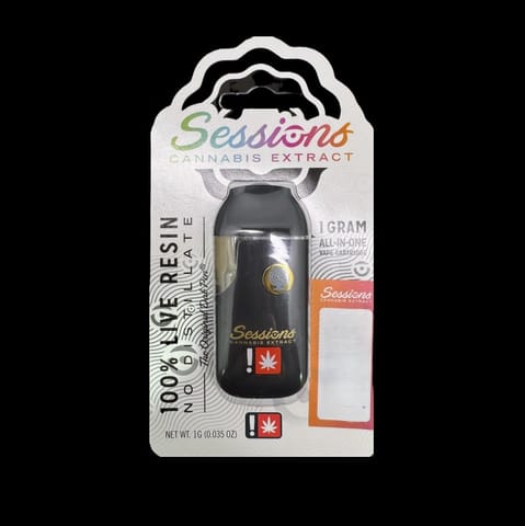 Sessions | Strawberry Gary | 1G | Live Resin | Disposable