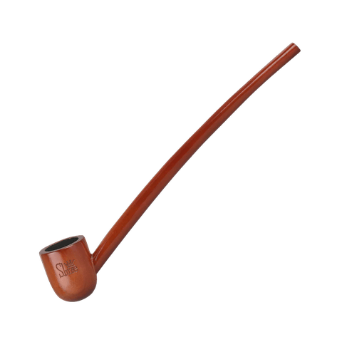 Pulsar Shire Pipes Churchwarden Cherry Wood Tobacco Pipe w/Bent Stem - 7.5"