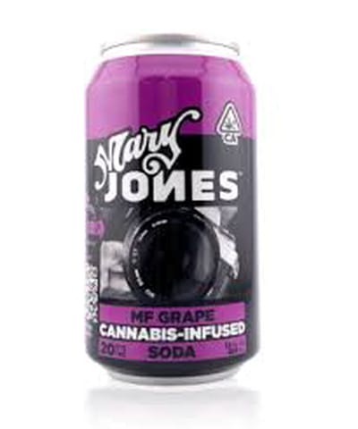 Mary Jones Soda | MF Grape | 100MG | 12oz Can