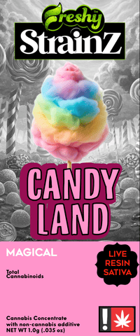 Freshy | Candy Land | 1G | Strainz | Flavored Live Resin | Cartridge