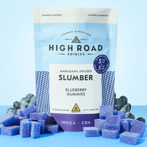 High Road - Slumber Gummies - Blueberry 1:1 CBN